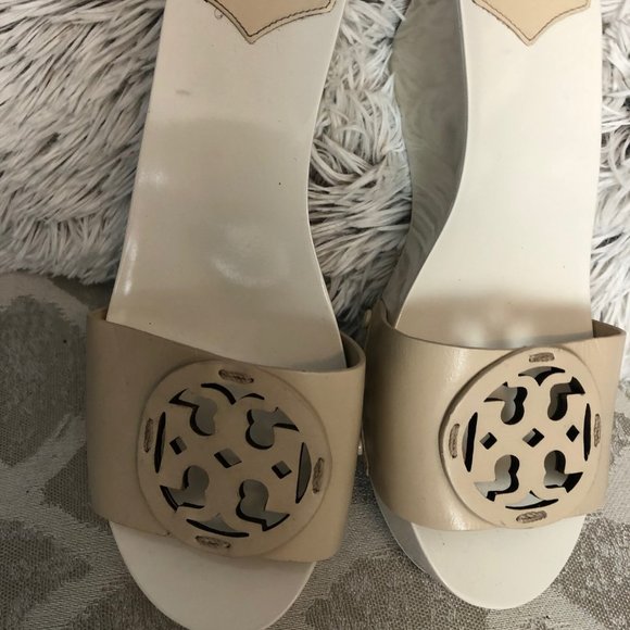 Tory Burch Logo Wedge Slide - Picture 2 of 6